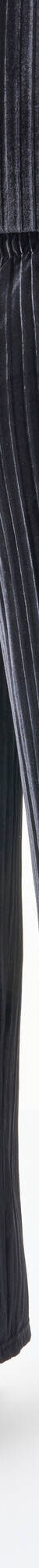Pantalon large velours reliefé taille élastiquée (noir) Pantalon large velours reliefé taille élastiquée (noir)